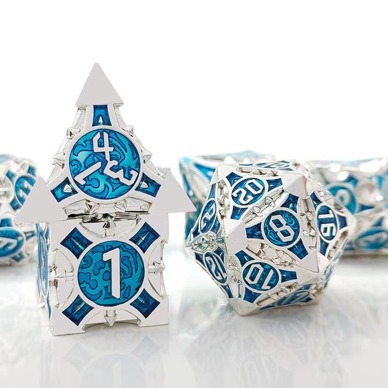 Board Game Rpg - 7 шт., металлические игральные кости для
