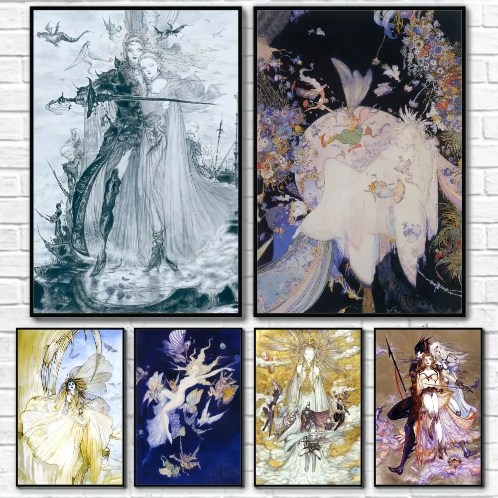 Board Game Yokohama - Роскошный водонепроницаемый постер Yoshitaka Amano Final
