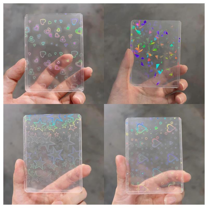 10 шт. голографических лазерны – обзор и цена Card Sleeves Protector