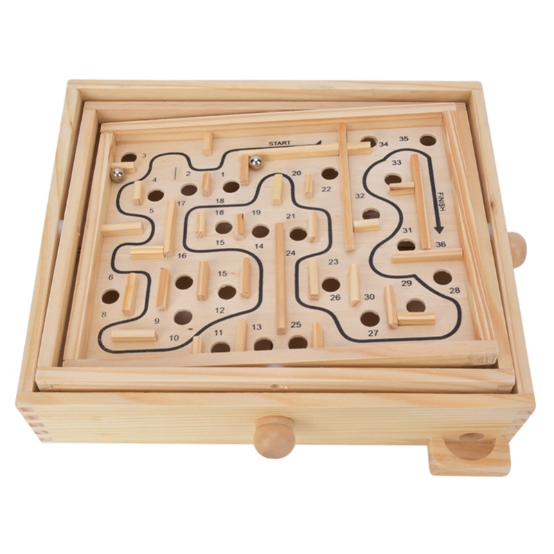 Деревянный обучающий лабиринт  – обзор и цена Board Game Education